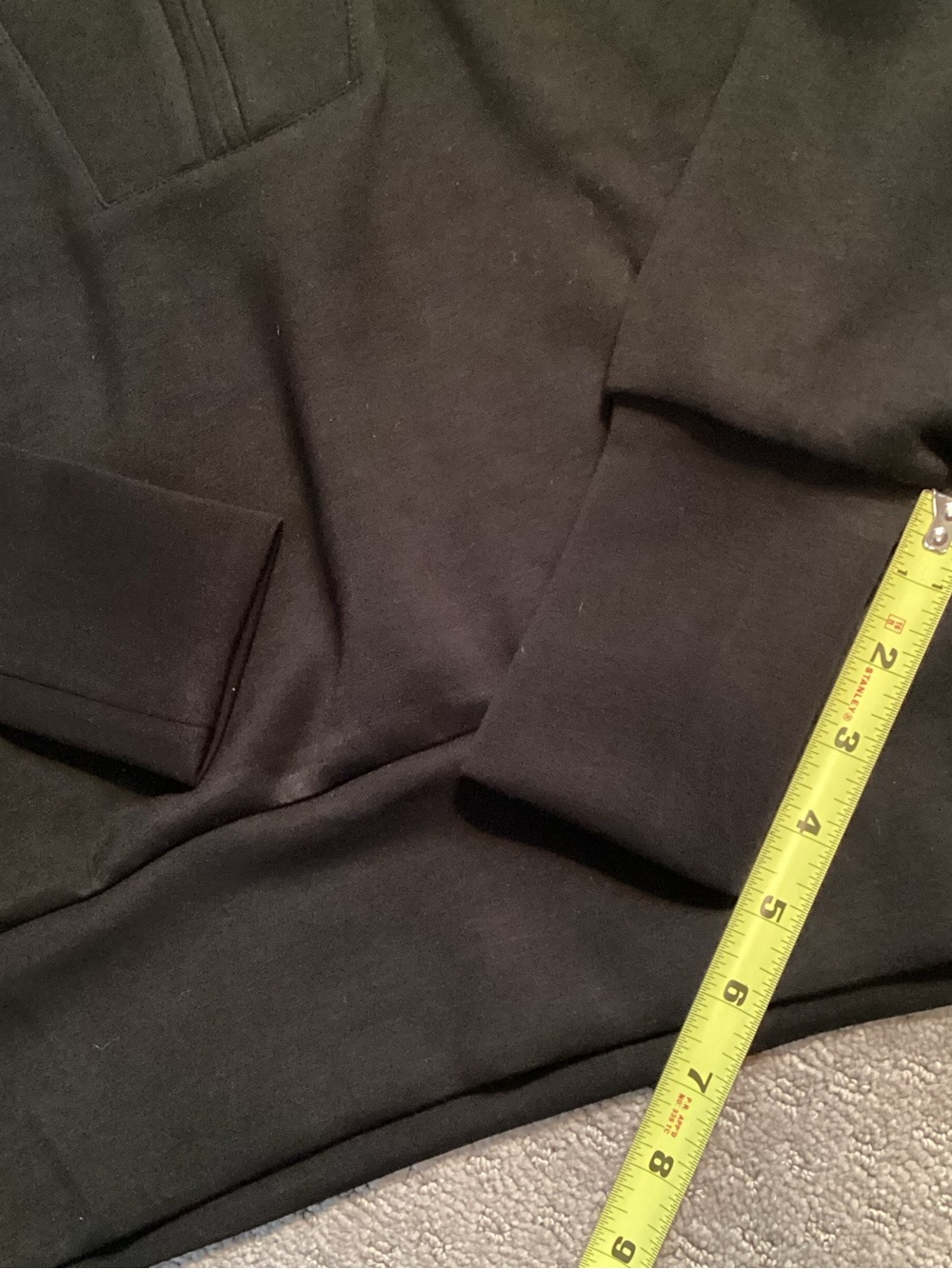 Scoop 🆕 Scuba Black Half-Zip Sweatshirt & Cargo Jogger Set, light fabric, XS - Picture 6 of 15